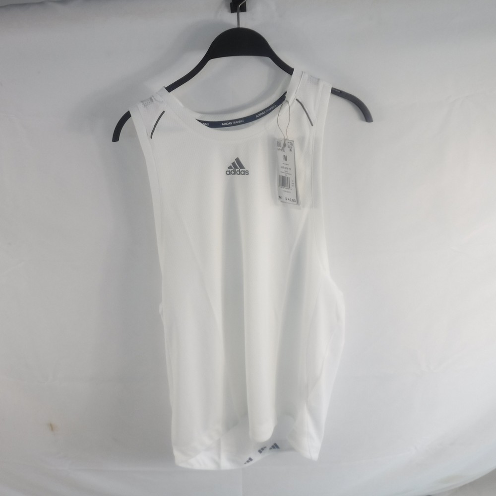 NWT Adidas Men’s High Intensity Spin Training Tank in White Size Medium