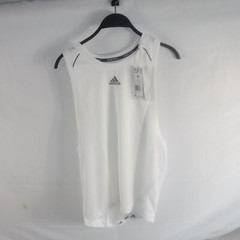 NWT Adidas Men’s High Intensity Spin Training Tank in White Size Medium