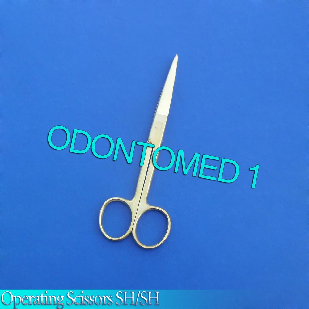 Operating Scissors Sharp/Sharp 6″ Straight Full Gold Surgical Instruments
