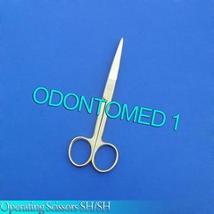 Operating Scissors Sharp/Sharp 6″ Straight Full Gold Surgical Instruments