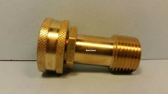 Brass Garden Hose Swivel Fitting 3/4″ Inch Female GHT 1/2″ Inch Male NPT 2 Pack