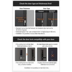 Zigbang SHP-P71 (Samsung SDS) | Smart Digital Lock | 3-Way Access