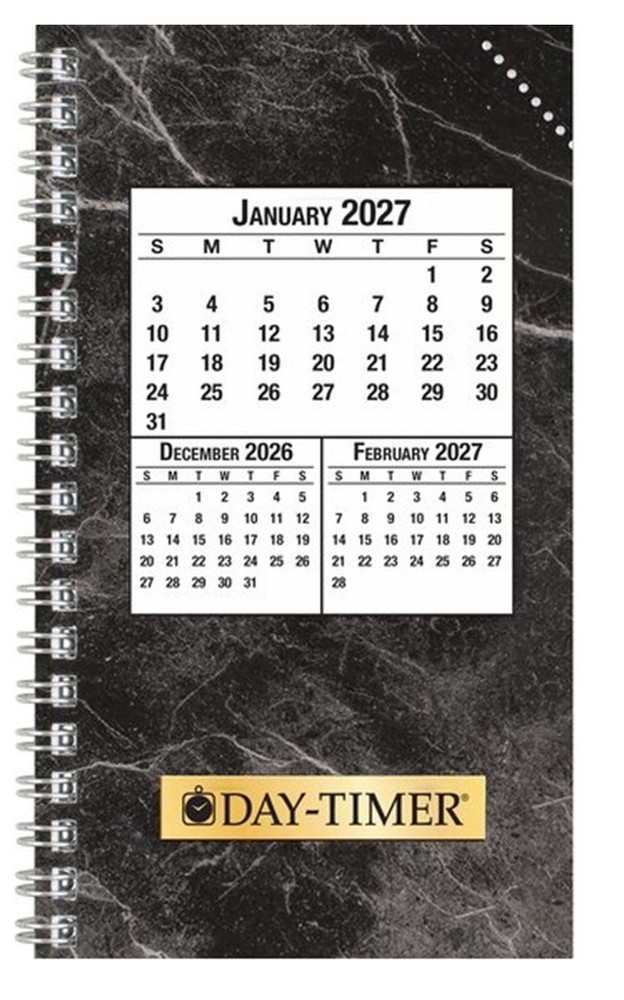 Day-Timer Jan-Dec 2027, 2-Page/Day Orig Planner Refill Pocket 3.5×6.5″ +Extras