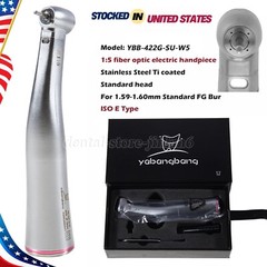 Dental 1:5 Increasing Contra Angle Optic LED Handpiece Fit for Electric Motor sk