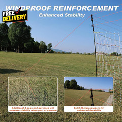 Poultry Electric Netting Fence -47.3′ H (Can Be Manually Raised to 59.1”H) X…