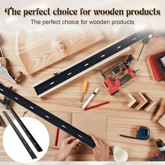 Blulu 2Pack 40in C Channel Steel Support Bracket Table Top Live Edge Black