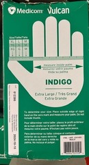 Medicom Vulcan Nitrile Gloves Latex Free General Purpose Indigo 150 XL X-Large