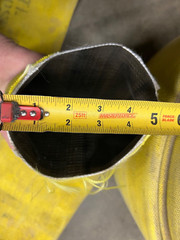 8″ wide cloth Fire hose for boat docks, abrasion protection etc. 10’ length