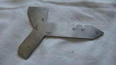 2 Stainless Steel Universal Grinding Gauge 55, 60, 90, & 120 Degrees Angle Tool