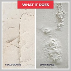 1 Gal. White Crack Leaks Filler Roof Coating Concrete Sealer Drywall Metal New