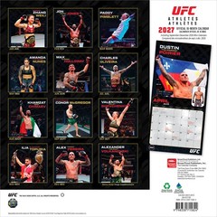 UFC Athletes OFFICIAL | 2027 12×24″ (Hanging) Monthly Square Wall Calendar