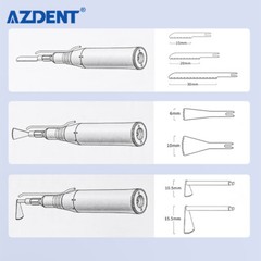 Dental Brushless LED Electric Micro Motor 1:1/1:2 20° Saw Surgical Handpiece