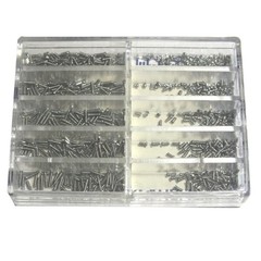 670 Pcs Stainless Steel Clock Watch Screws Set 10 Sizes 1.6 mm To 6.0 mm
