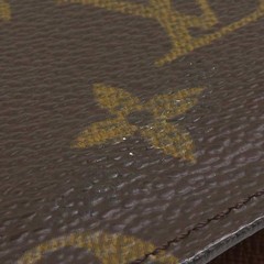 Auth LOUIS VUITTON Monogram Agenda/Note Cover File Brown – e61922i