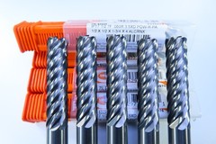 LOT ( 5 PCS ) IMCO 1/2″ POW-R-PATH CARBIDE 63234 END MILLS 7 FLUTE .060″ RADIUS