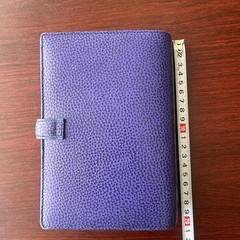 Filofax Finsbury Purple Leather System Organizer Planner Used