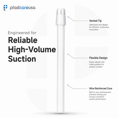 1000 (10 Bags) Saliva Ejectors Ejector White Suction Tips Dental, Disposable