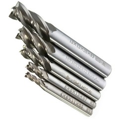 5Pcs CNC Straight Drill Bits HSS Shank 4 Flutes Engraving Milling Cutters a