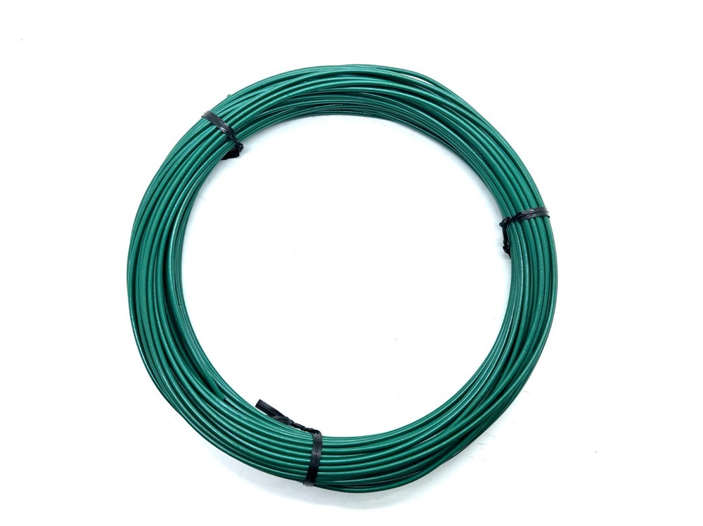 GREEN Vinyl Coated Wire Rope Cable,1/16 – 3/32, 7×7, 100 ft Coil
