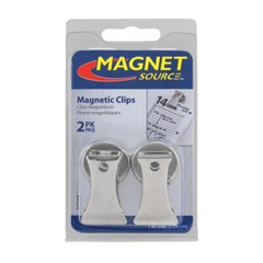 Master Magnetics MAGNET CLIPS Silver Hanger Office School Holds 3lb 2pk 07219