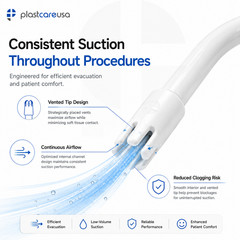 1000 (10 Bags) Saliva Ejectors Ejector White Suction Tips Dental, Disposable