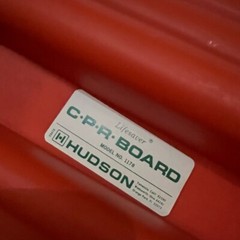 Hudson 1178 Red Lifesaver Rectangular CPR Board