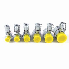 6pcs Hydraulic Swivel Run Tees Hydraulic Tee Connectors ORFS Testing Tee Fitting