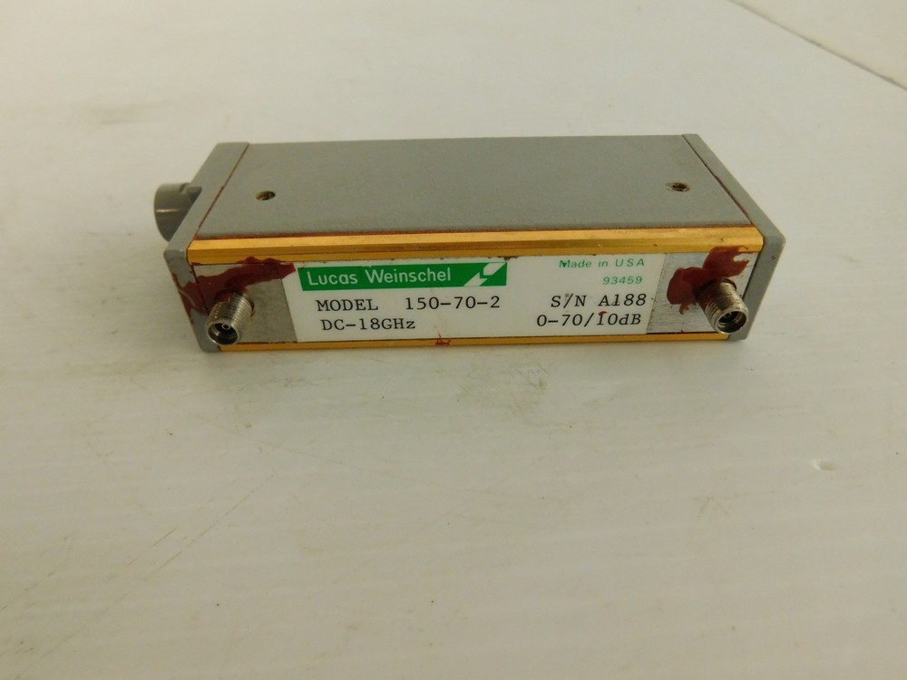 *JM* LUCAS WEINSCHEL MODEL 150-70-2 ATTENUATOR 0-70/10dB (NYG77)
