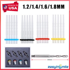 Endodontic Fiber Post Dental Root Canal Pin Screw Quartz Glass Posts + 4 Drills