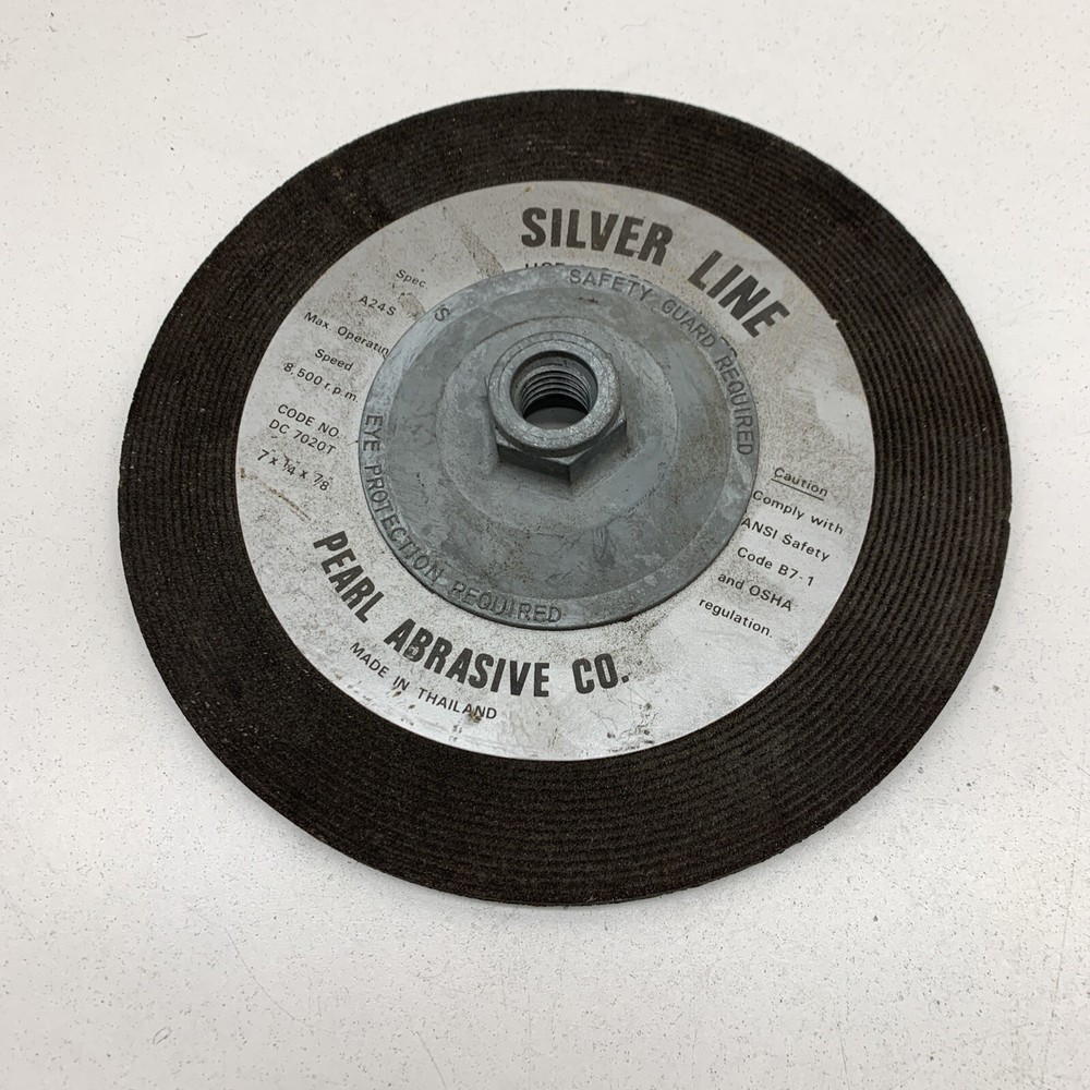(4-Pack) Pearl A24S Silver Line Abrasive Wheel 7″ x 1/4″ x 7/8″