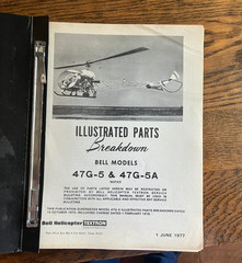 Illustrated Parts Breakdown Bell Models 47G-5 & 47G 5A 1977
