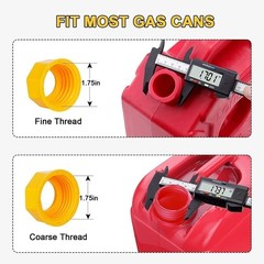 Universal Gas Can Spout Nozzle Replacement 3pcs Sets High Flow Fuel Kit BPA Free