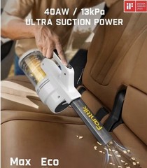Fanttik V9 Cordless Handheld Vacuum, Bagless HEPA, Tools, White 0.12L