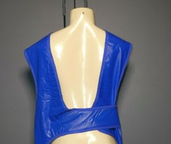 X-Ray Front Protection Apron Size Adult Unisex Large Hoop and Loop Closure Blue