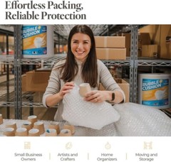2 Pack Bubble Cushion Wrap 12″ x 175 FT – Ideal for Packing & Moving