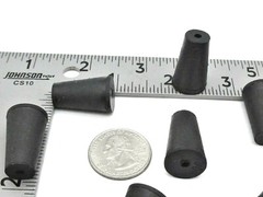 #0 Solid Rubber Stoppers Laboratory Stoppers 1 Hole Fits 1/2″ to 21/32″ ID