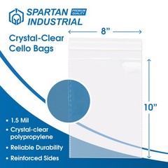 8″ X 10″ Self-Sealing Cellophane Bags (200 Count) Clear Resealable Cello Bags…