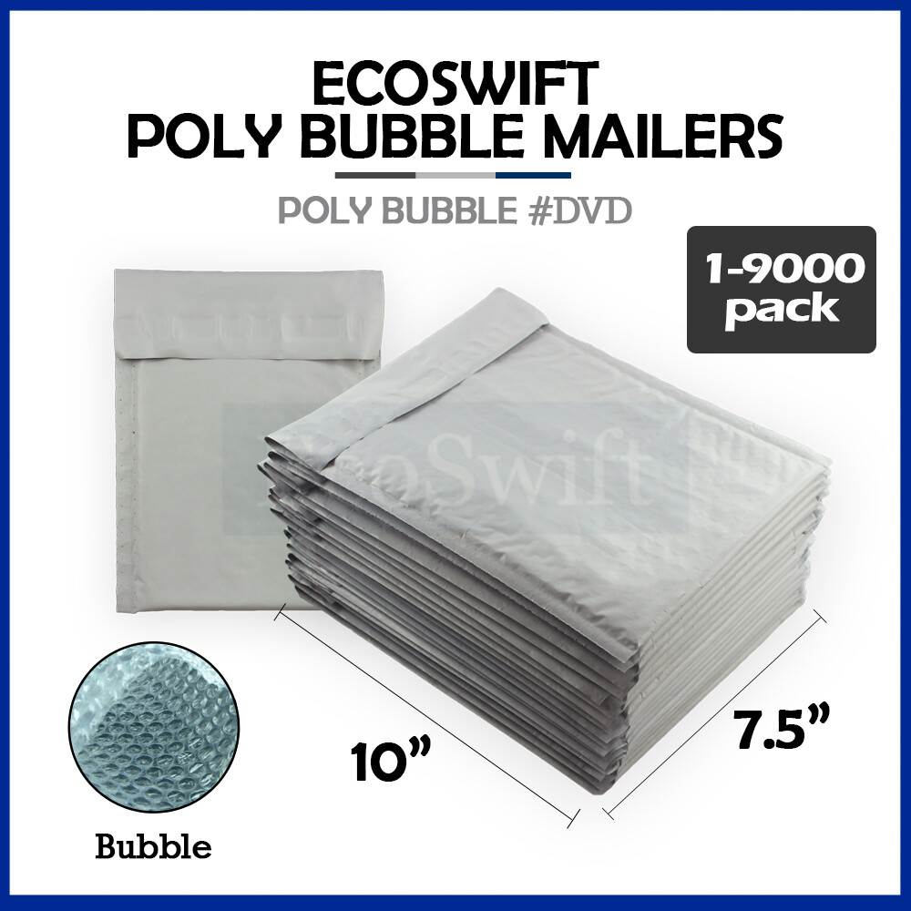 1-9000 #0 DVD 7.5×10 “EcoSwift” Poly Bubble Mailer Padded Envelope Bags 7.5 x 10
