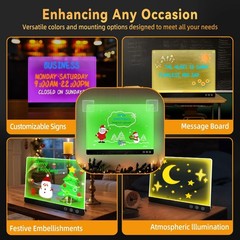 LED Magnetic 11.8 x 15.7 in Rechargeable, X Rechargeable