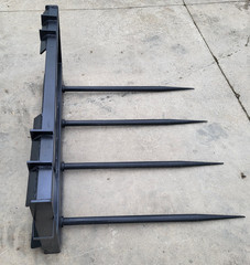 New Skid Steer JCT Four Spear Hay Bale Spear Attachment Bobcat CAT CASE Deere