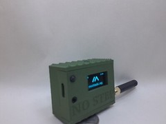 Meshtastic Node READY TO USE Heltec V3 Radio w/custom case 2000mah battery GREEN