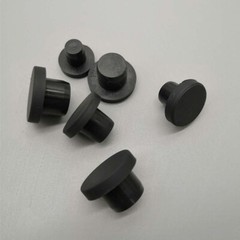 Solid Silicone Rubber Black T-shaped Sealing Hole Plugs 3mm-15mm Dust Plug