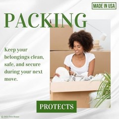 Large Newsprint Packing Paper – 180 Sheets, 31″x22″ for Moving & Shipping – Recy