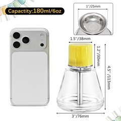 Glass Acetone Dispenser Push Down Pump Alcohol Bottle Cone Top
