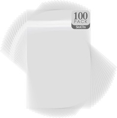 Golden State Art, 100 5 1/4 X 7 1/8 Clear Bags for 5×7 5-1/4 x 7-1/8,
