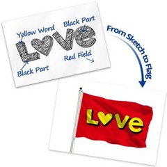 Anley Custom Flag Personalized Flags Banners – Print Your Own Logo Image Text