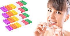 48 Pcs Colorful Orthodontic Aligner Trays Chewies for Aligner Chompers Aligner T