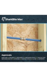 SharkBite Max UR016 3/4″ Push to Connect Brass Straight Coupling Fitting 12 Pack