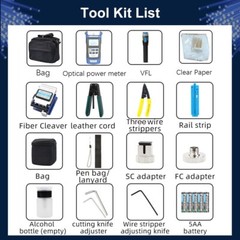 Fiber Optic FTTH Tool Kit FC-6S Cutter Cleaver Optical Power Meter Visual Device