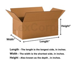 14x9x8 SHIPPING BOXES STRONG 32 ECT 25 Pack